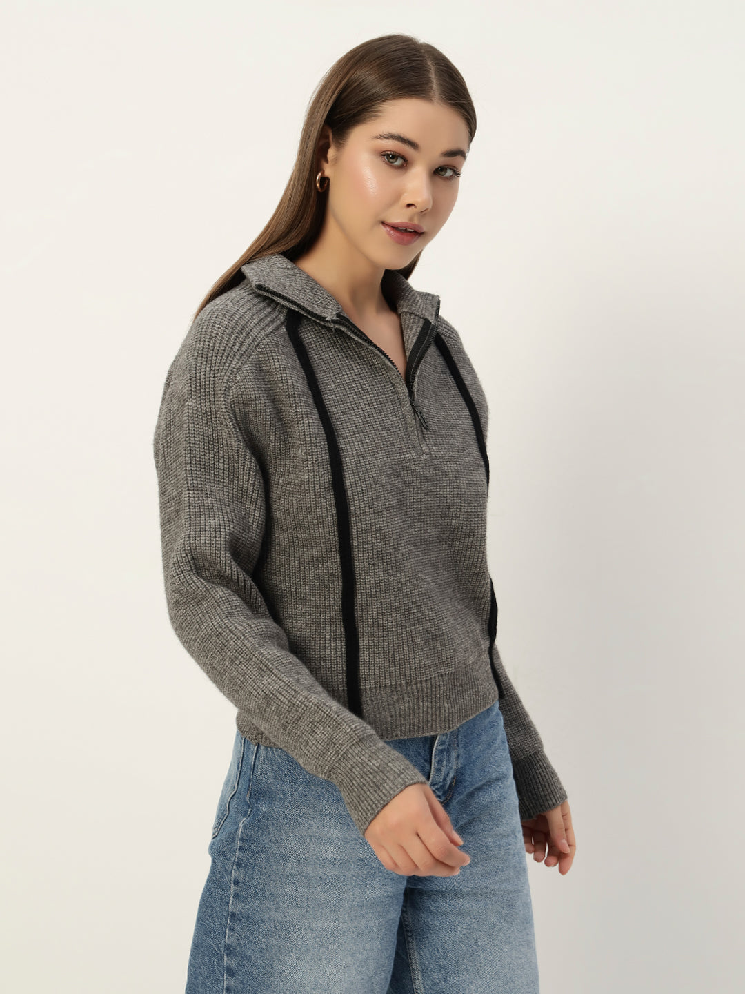 PREMIUM KNIT GREY JUMPER
