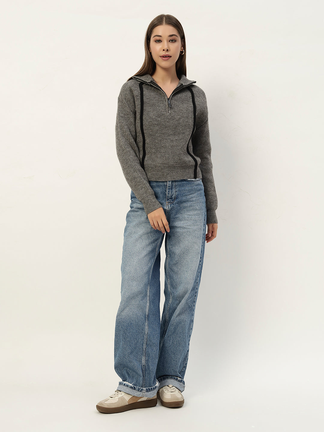 PREMIUM KNIT GREY JUMPER