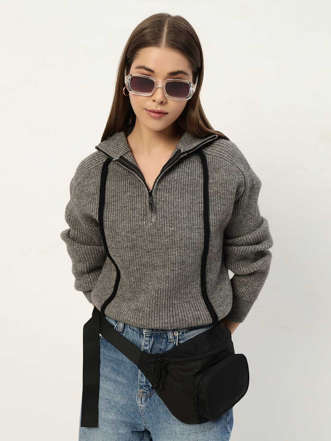 PREMIUM KNIT GREY JUMPER