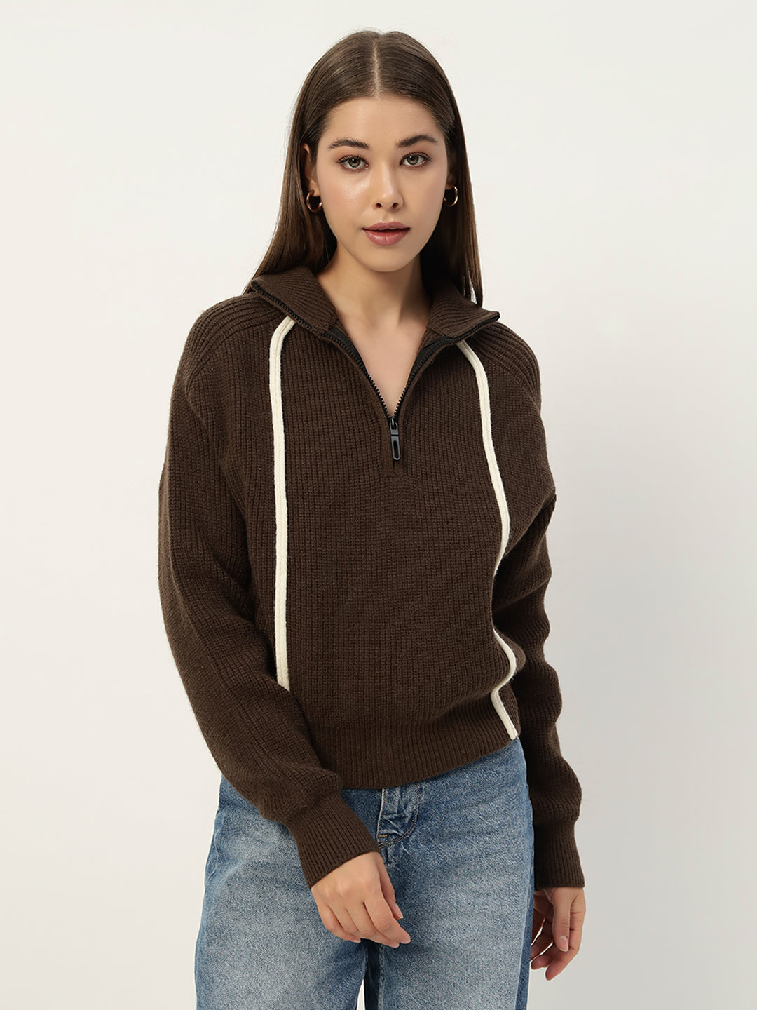 PREMIUM KNIT DARK COFFEE JUMPER