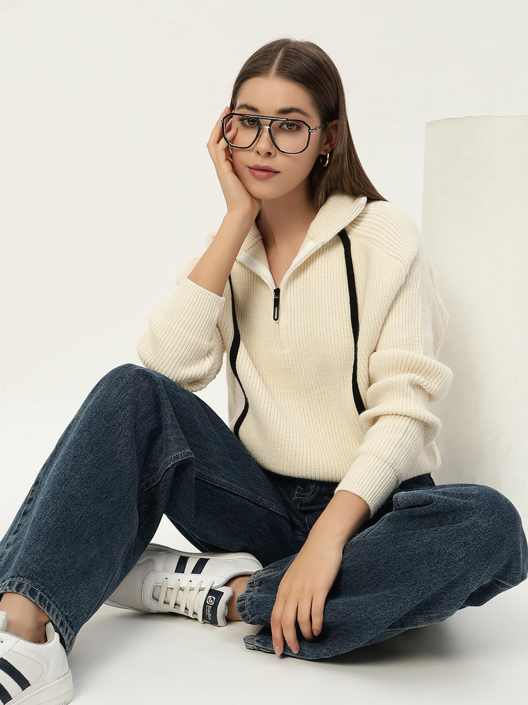 PREMIUM KNIT WHITE JUMPER