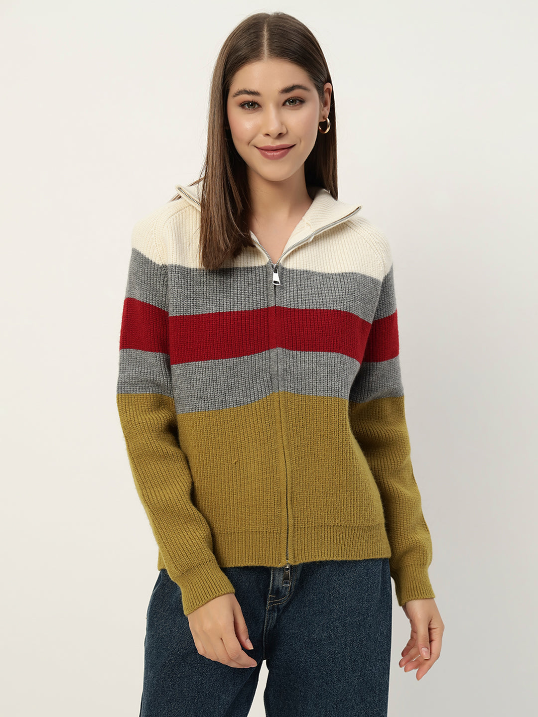 MULTICOLOR ZIPPER GREEN