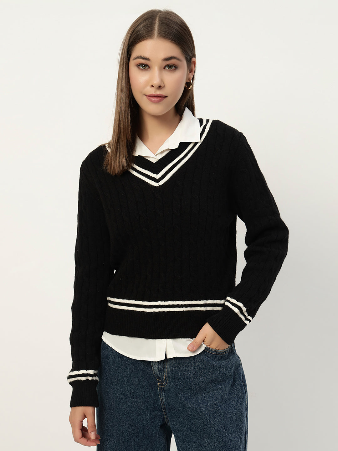 OLDSKOOL JERSEY JUMPER BLACK