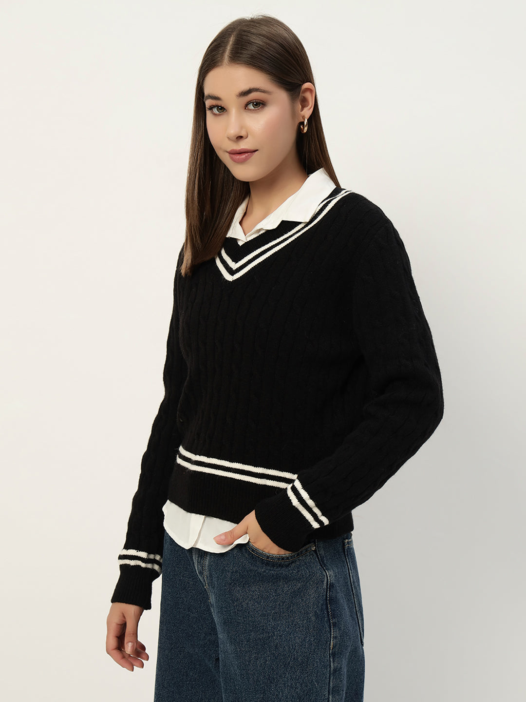 OLDSKOOL JERSEY JUMPER BLACK