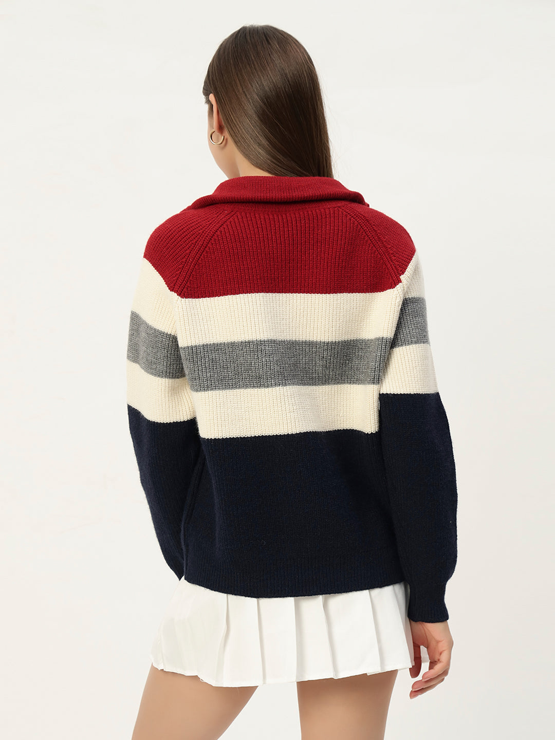 MULTICOLOR ZIPPER RED