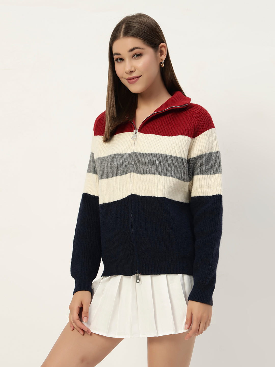 MULTICOLOR ZIPPER RED