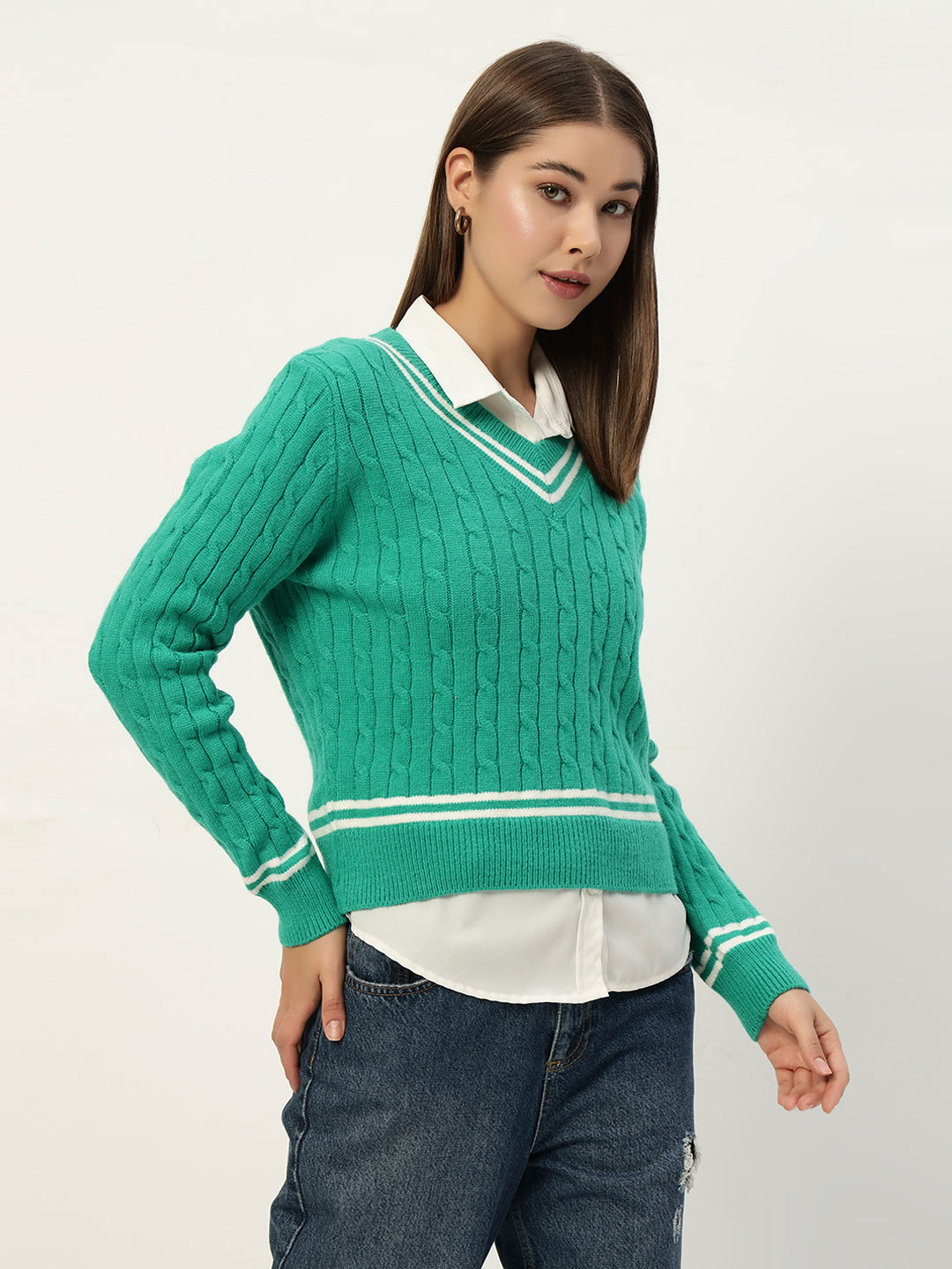 OLDSKOOL JERSEY JUMPER GREEN
