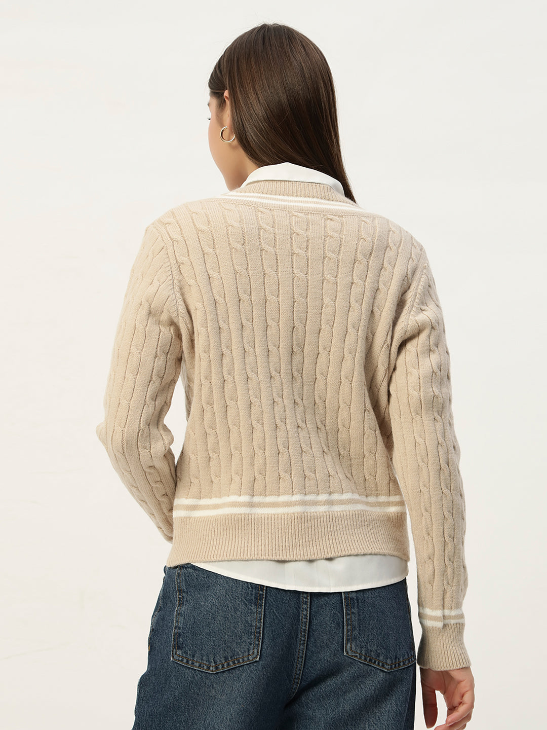 OLDSKOOL JERSEY JUMPER BEIGE