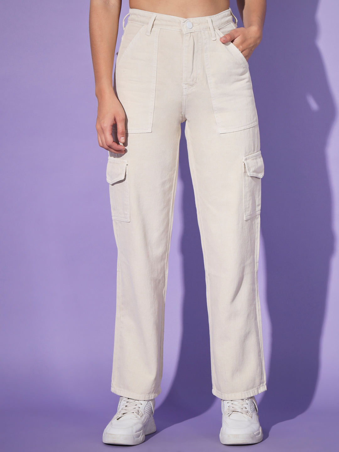 Buy Bershka women regular fit 6 pocket capri pants brown Online | Brands  For Less