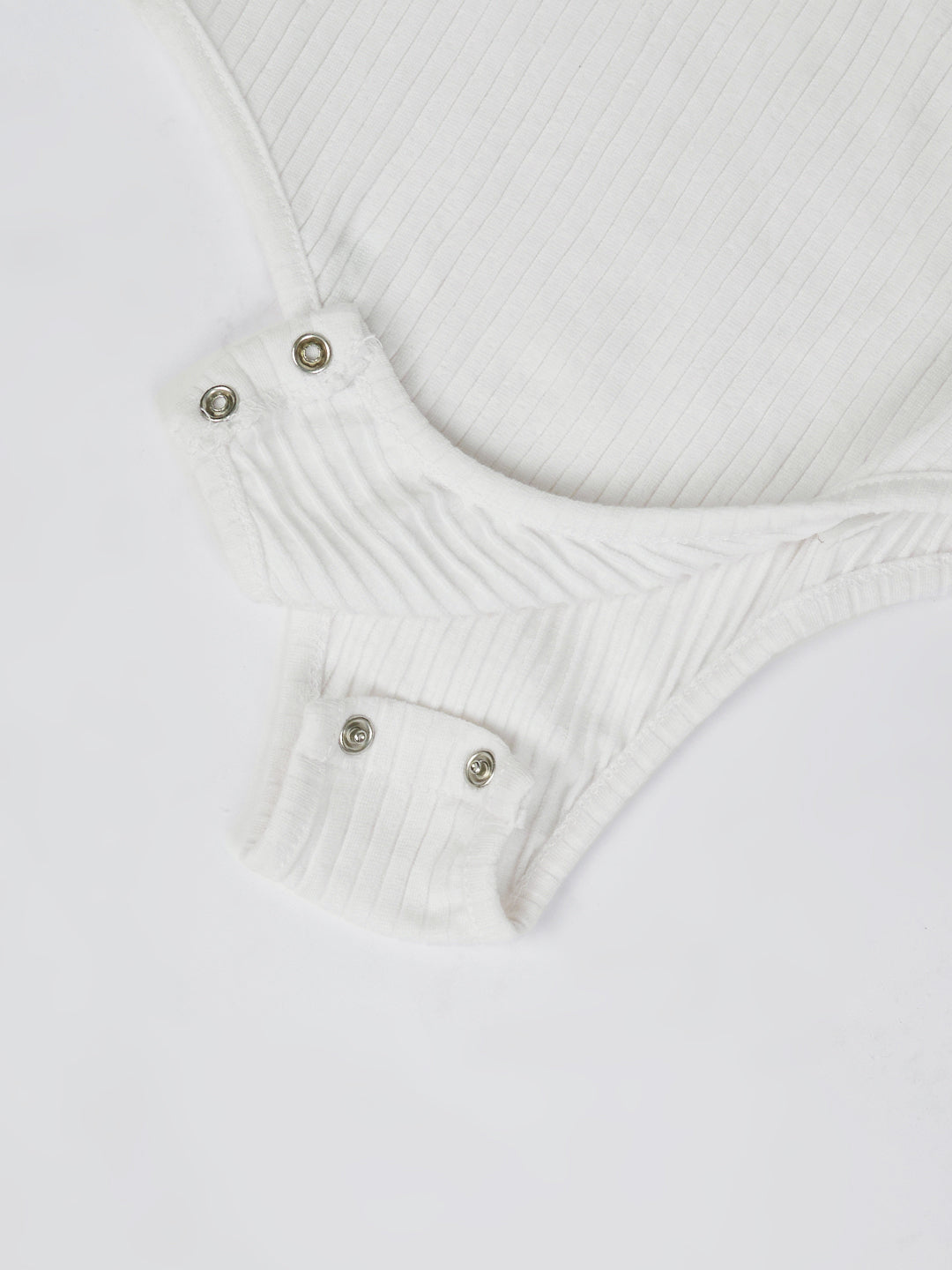 RIBBED BODYSUIT WHITE