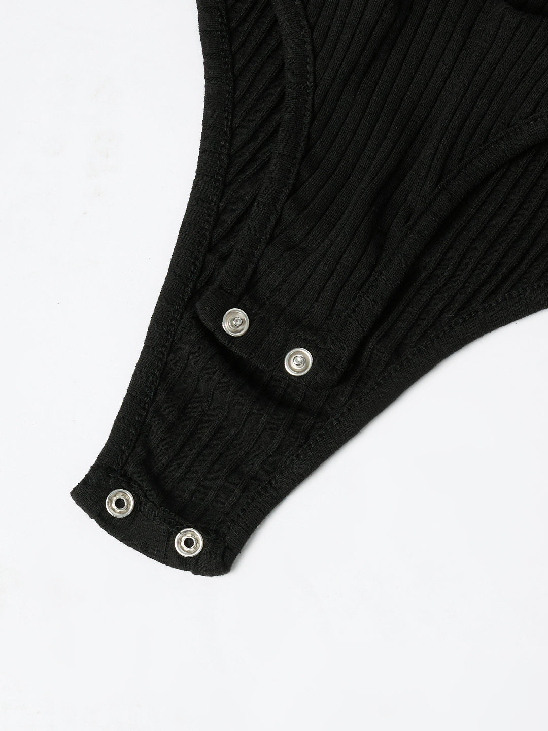 RIBBED BODYSUIT BLACK