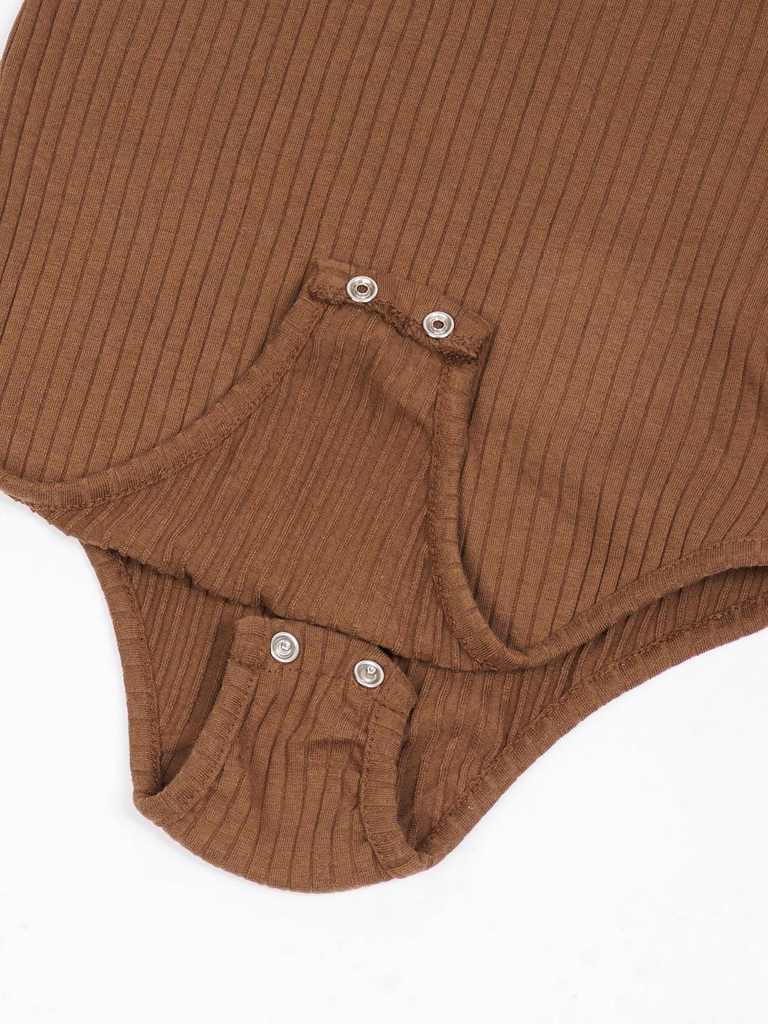 RIBBED BODYSUIT BROWN