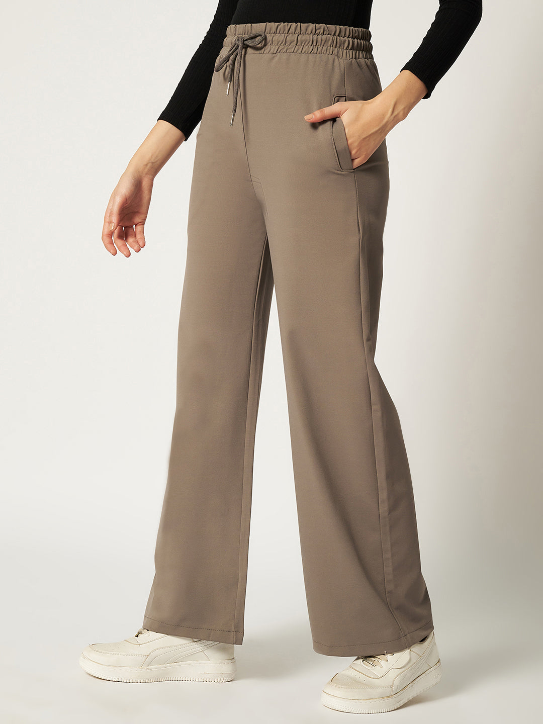 STRAIGHTFIT COTTON LOWER-ASH BROWN