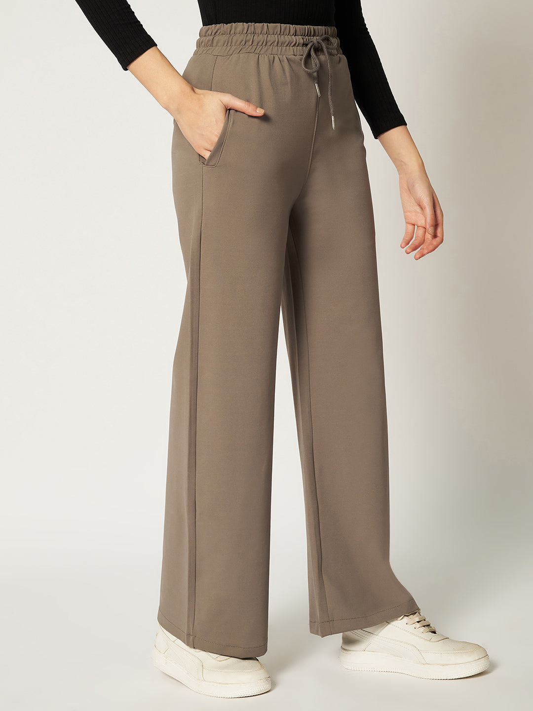 STRAIGHTFIT COTTON LOWER-ASH BROWN