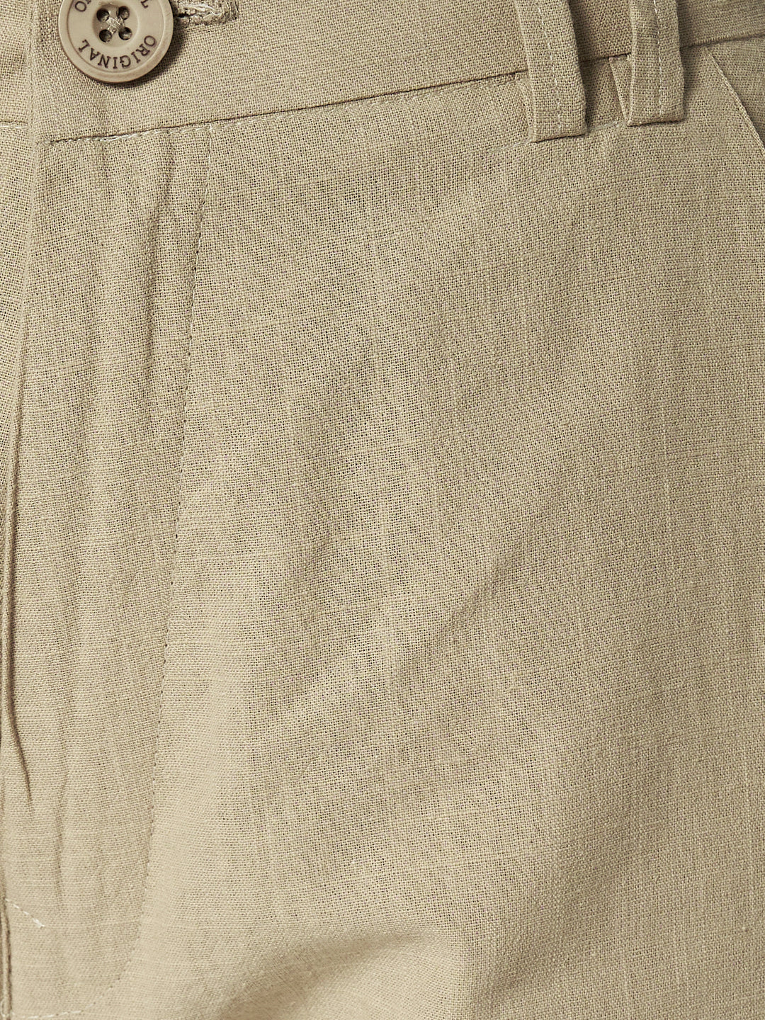 WOMEN ORGANIC LINEN TROUSER-ASH BROWN