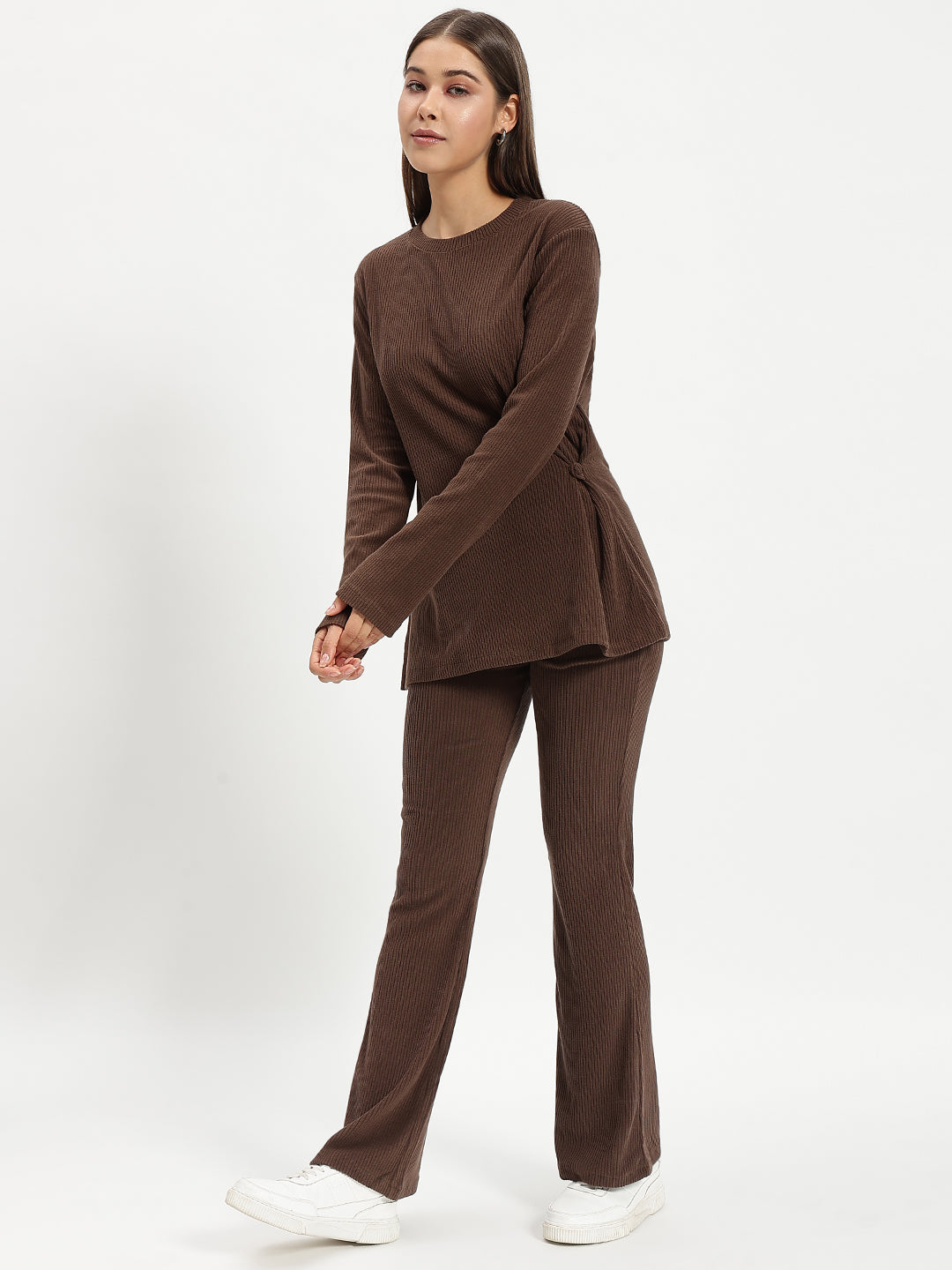 BROWN PURE CORDUROY CO ORD WOMEN