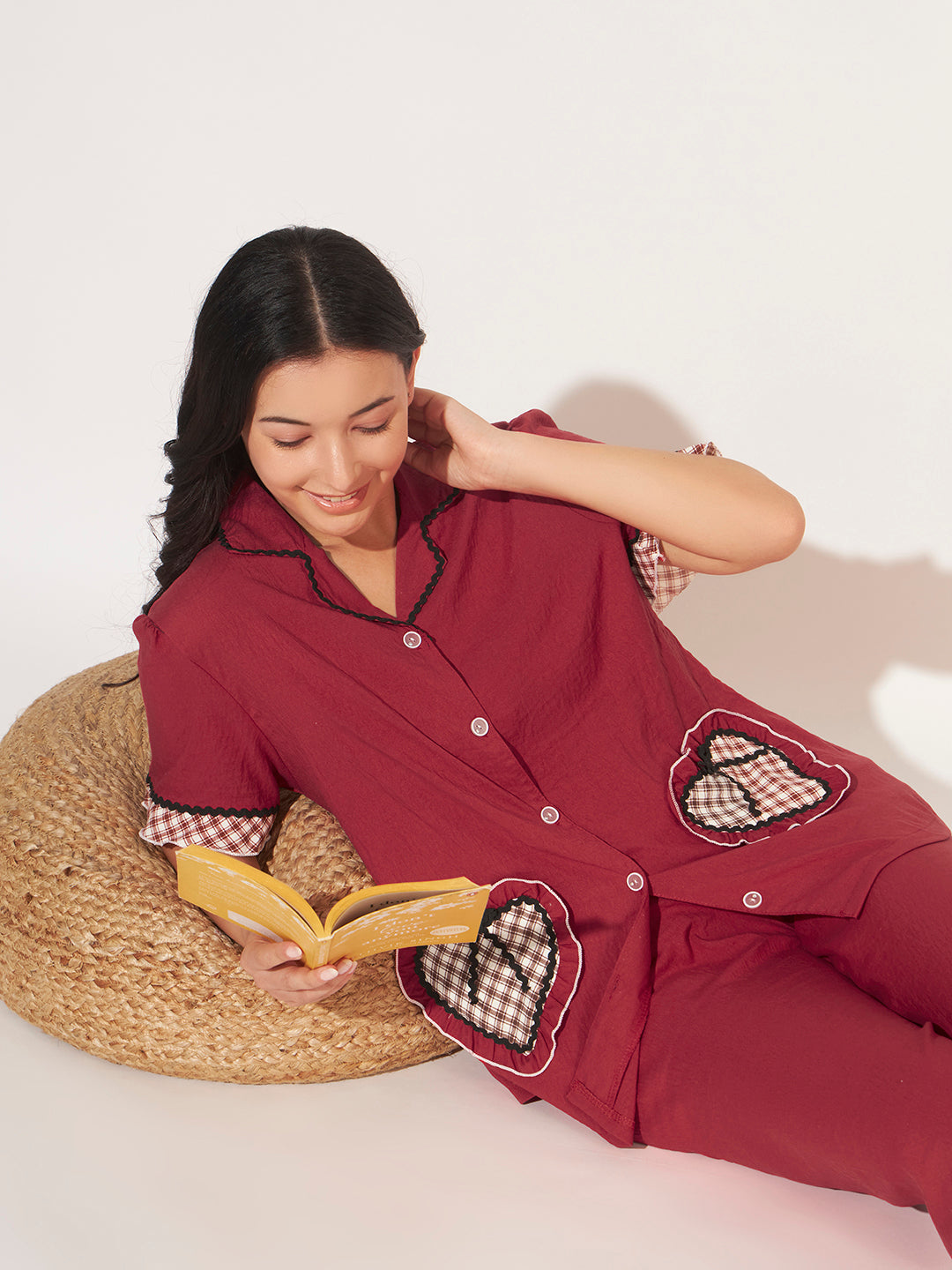 CUTE KOREAN LOUNGE SET RED