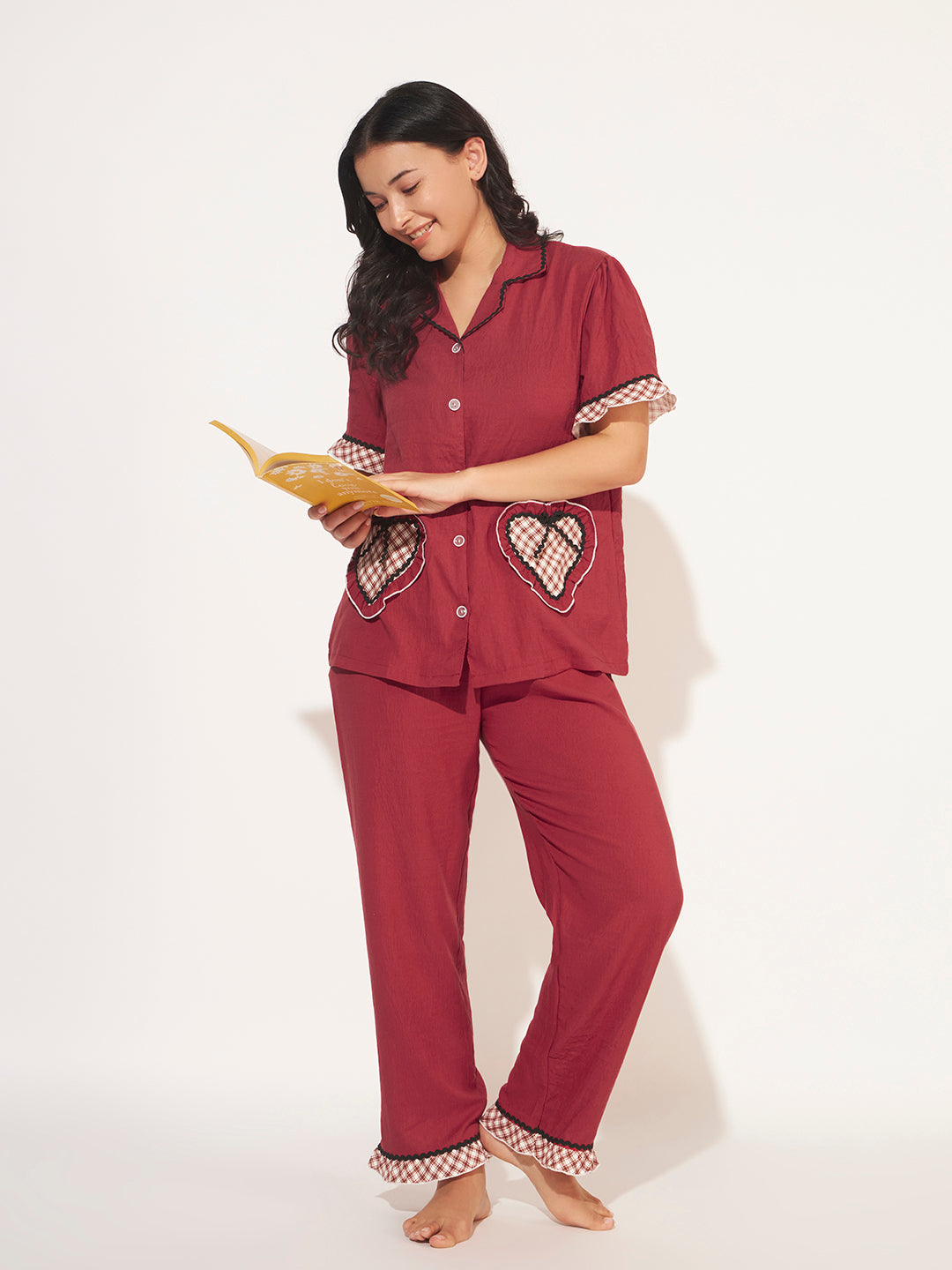 CUTE KOREAN LOUNGE SET RED