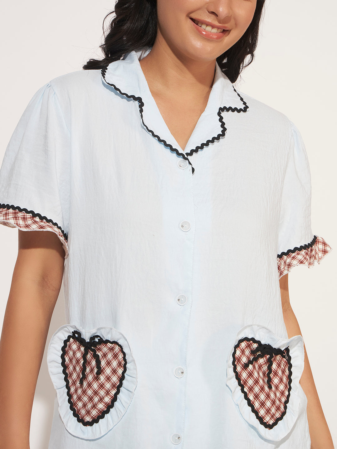 CUTE KOREAN LOUNGE SET SKY BLUE