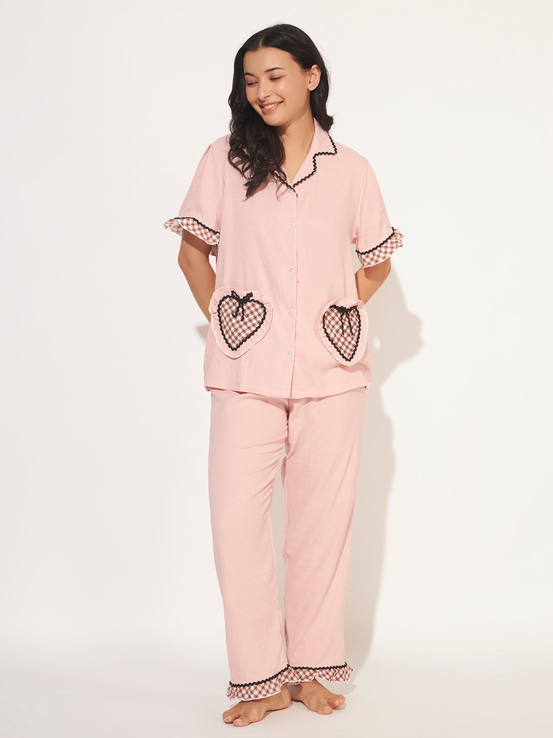 CUTE KOREAN LOUNGE SET PINK