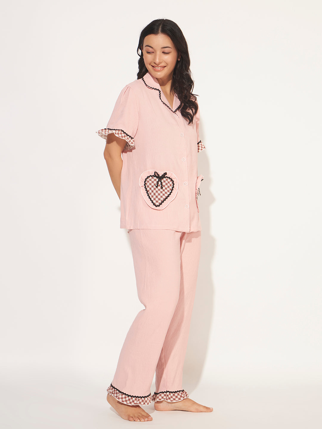 CUTE KOREAN LOUNGE SET PINK