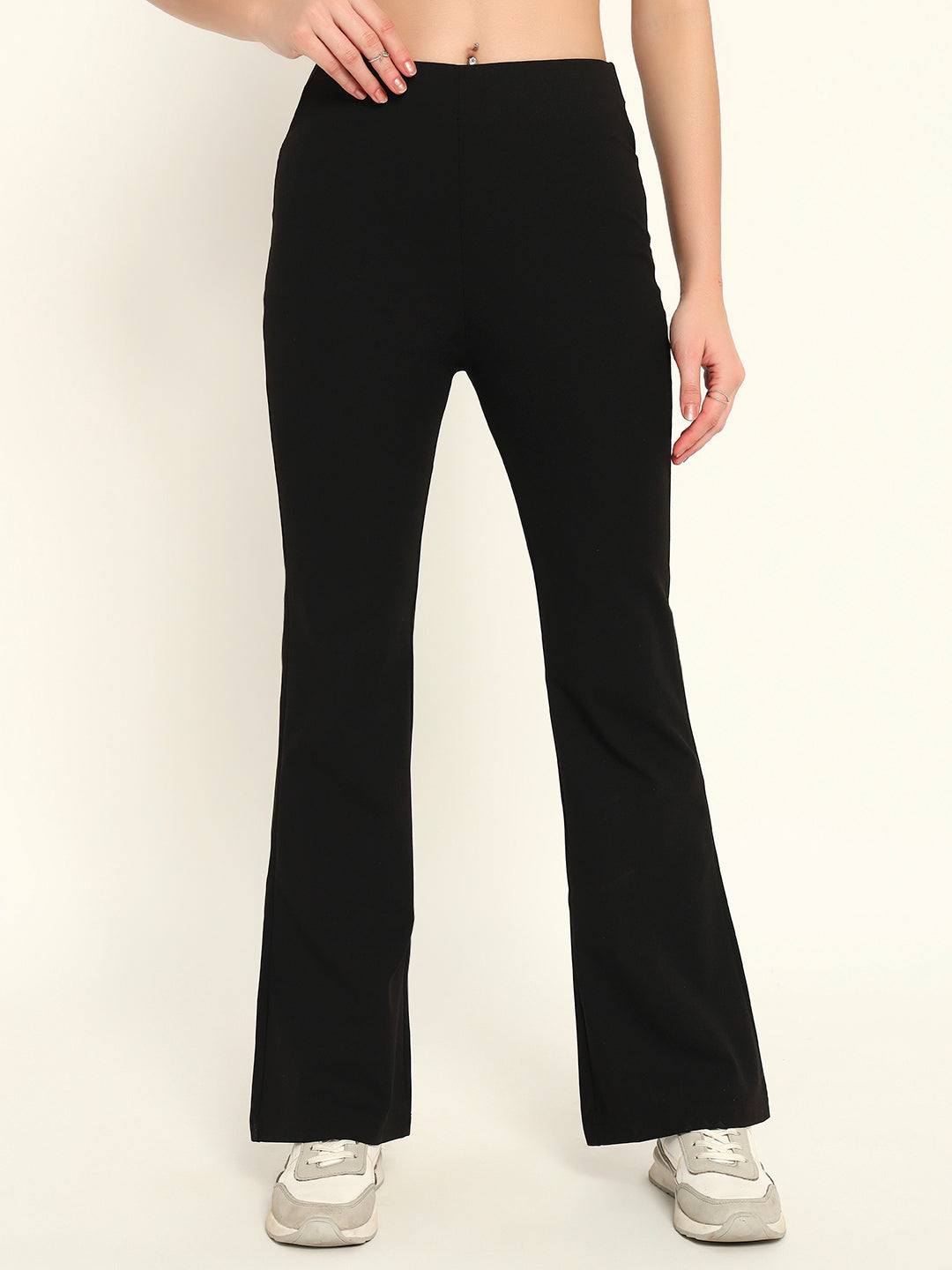 Everyday Bootcut pants-Black