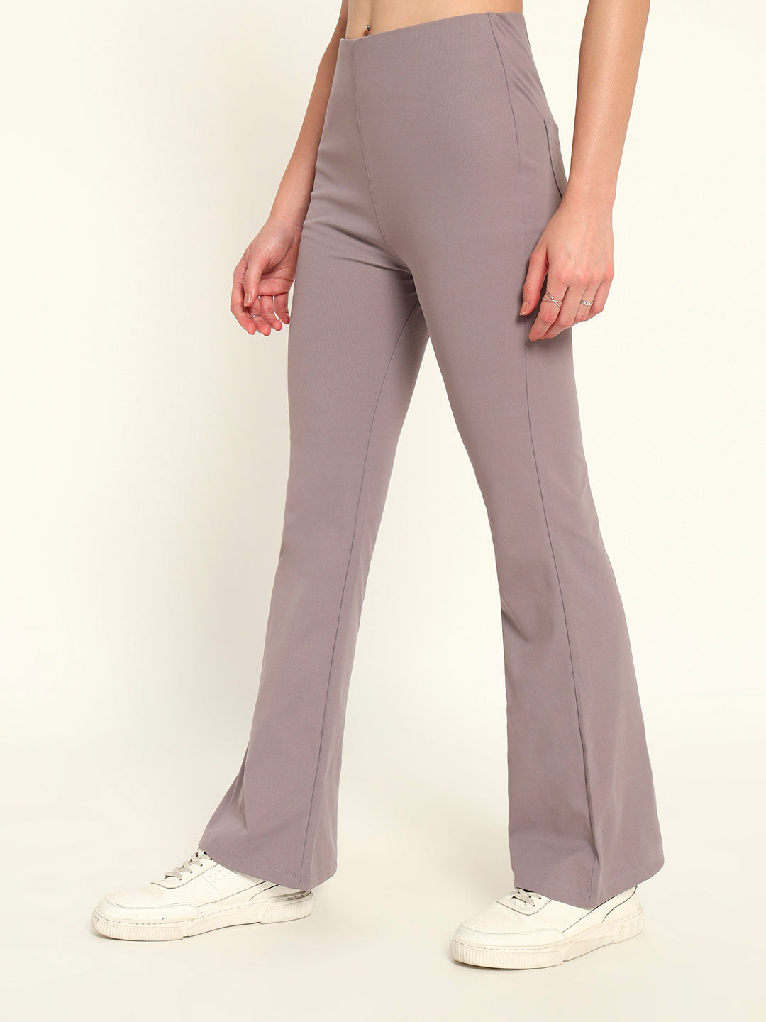 Everyday Bootcut pants-Lilac