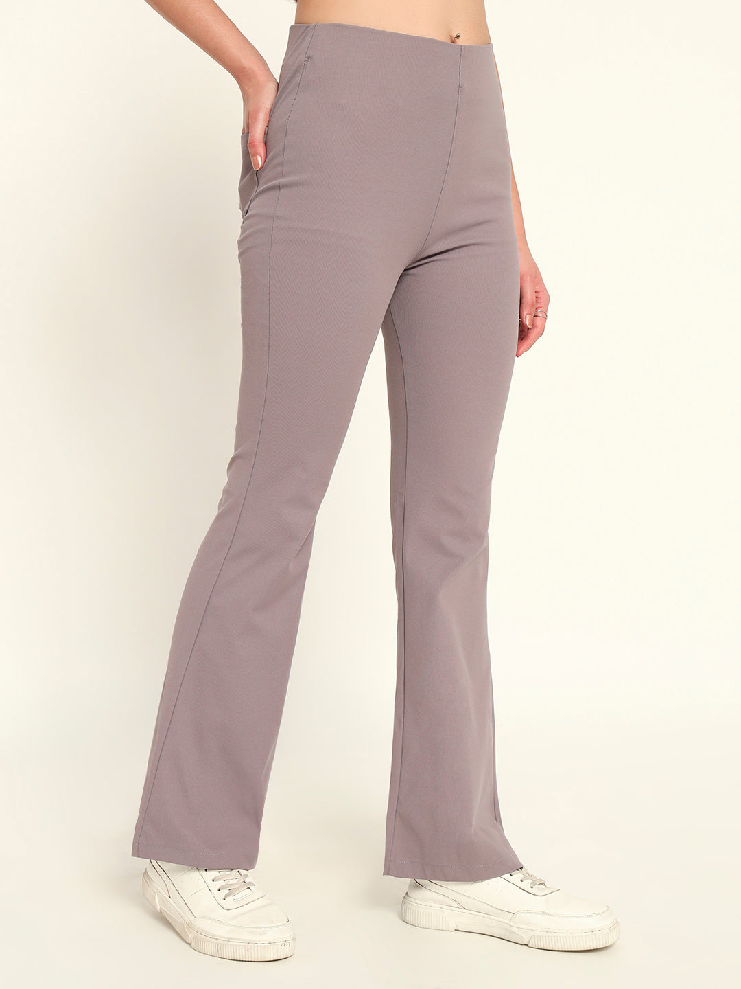Everyday Bootcut pants-Lilac