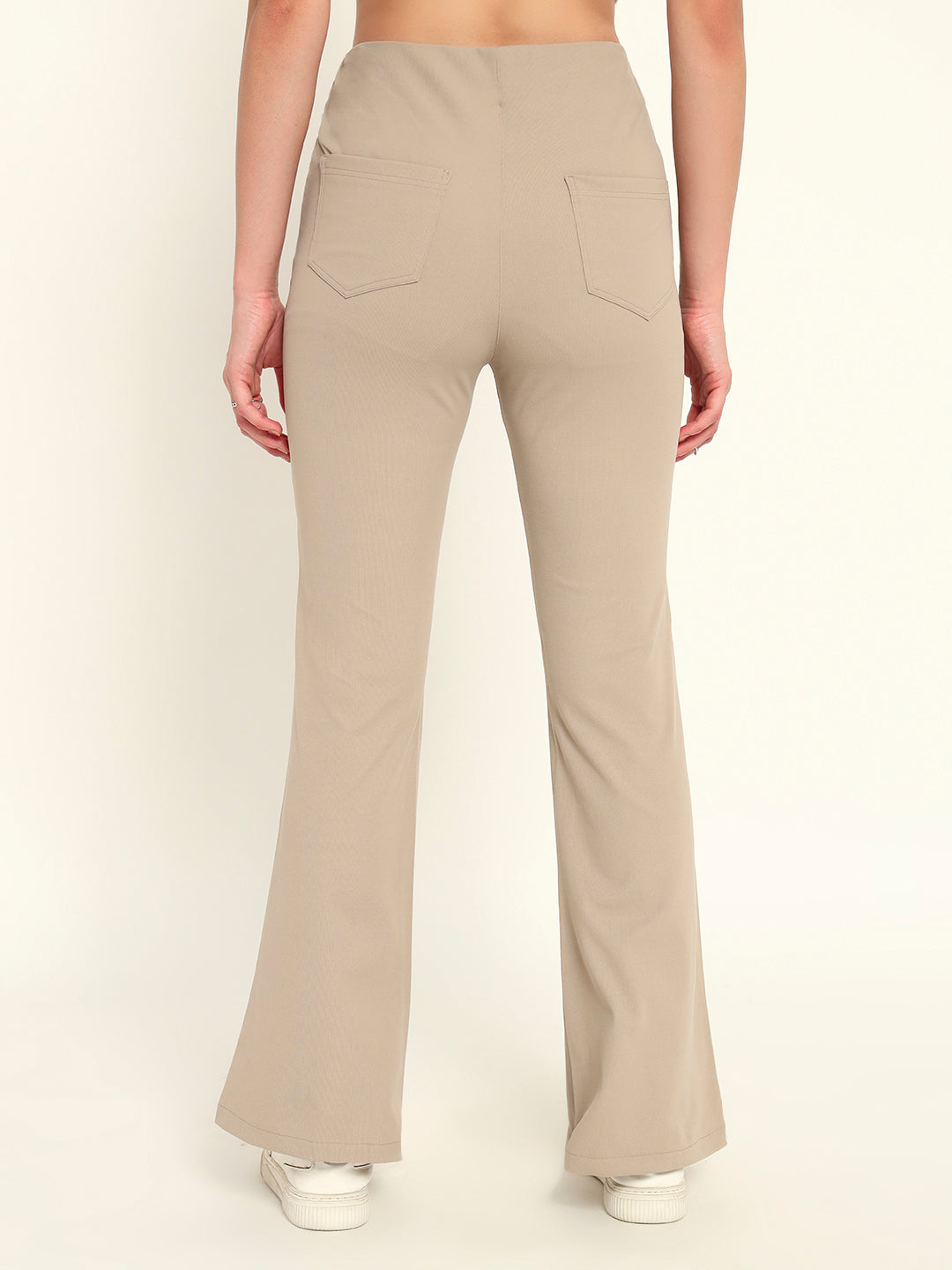 Everyday Bootcut pants-Beige
