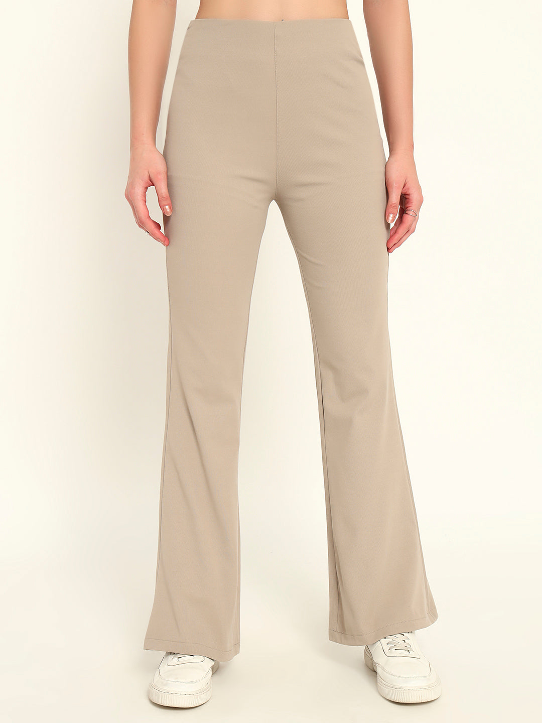 Everyday Bootcut pants-Beige