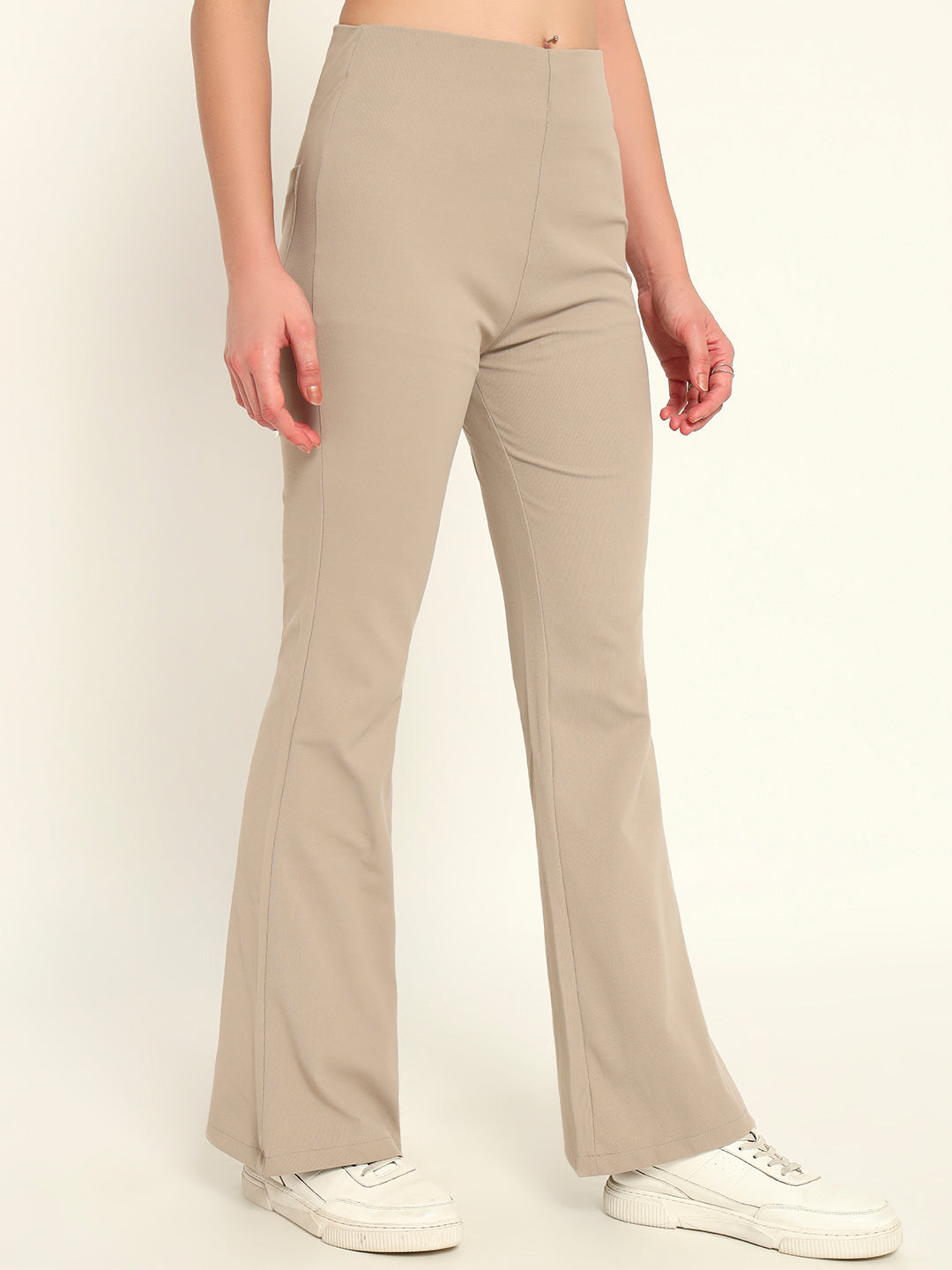 Everyday Bootcut pants-Beige
