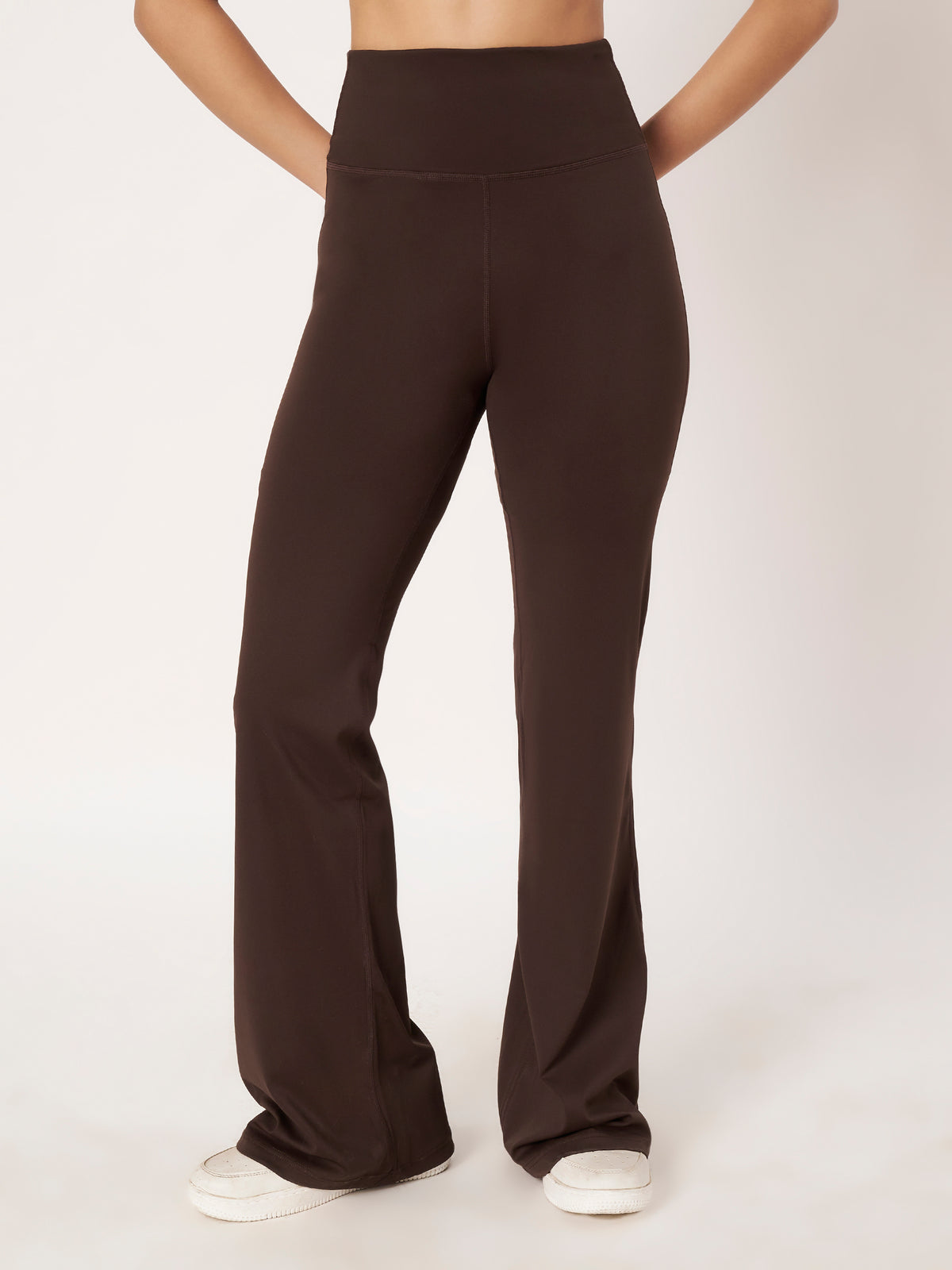 SCULPT FIT FLARE PANTS DARK BROWN