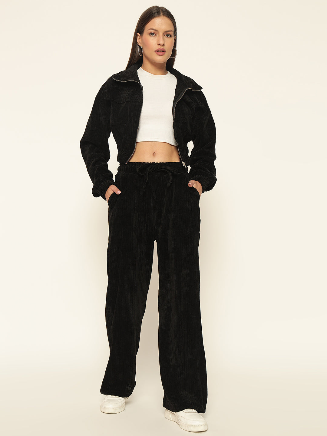 UTILITY WOOLEN COORD BLACK