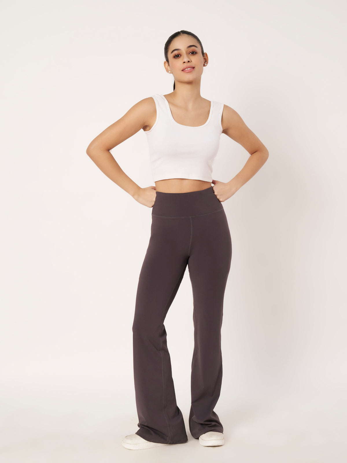SCULPT FIT FLARE PANTS DARK GREY
