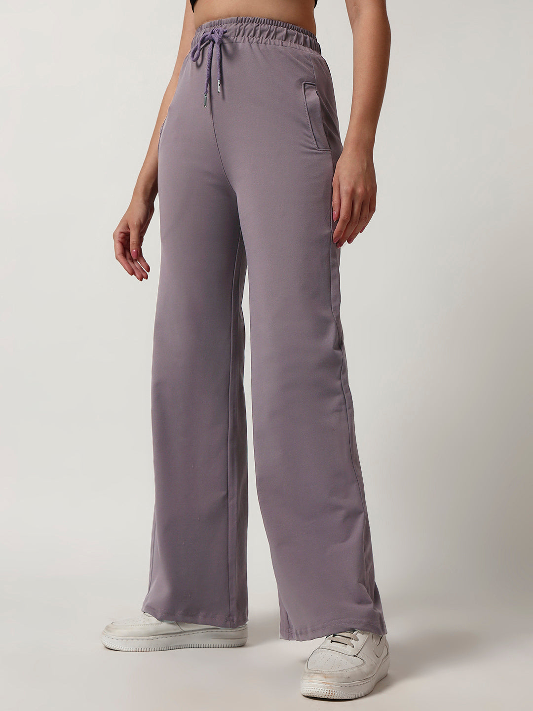 STRAIGHTFIT COTTON LOWER-LILAC