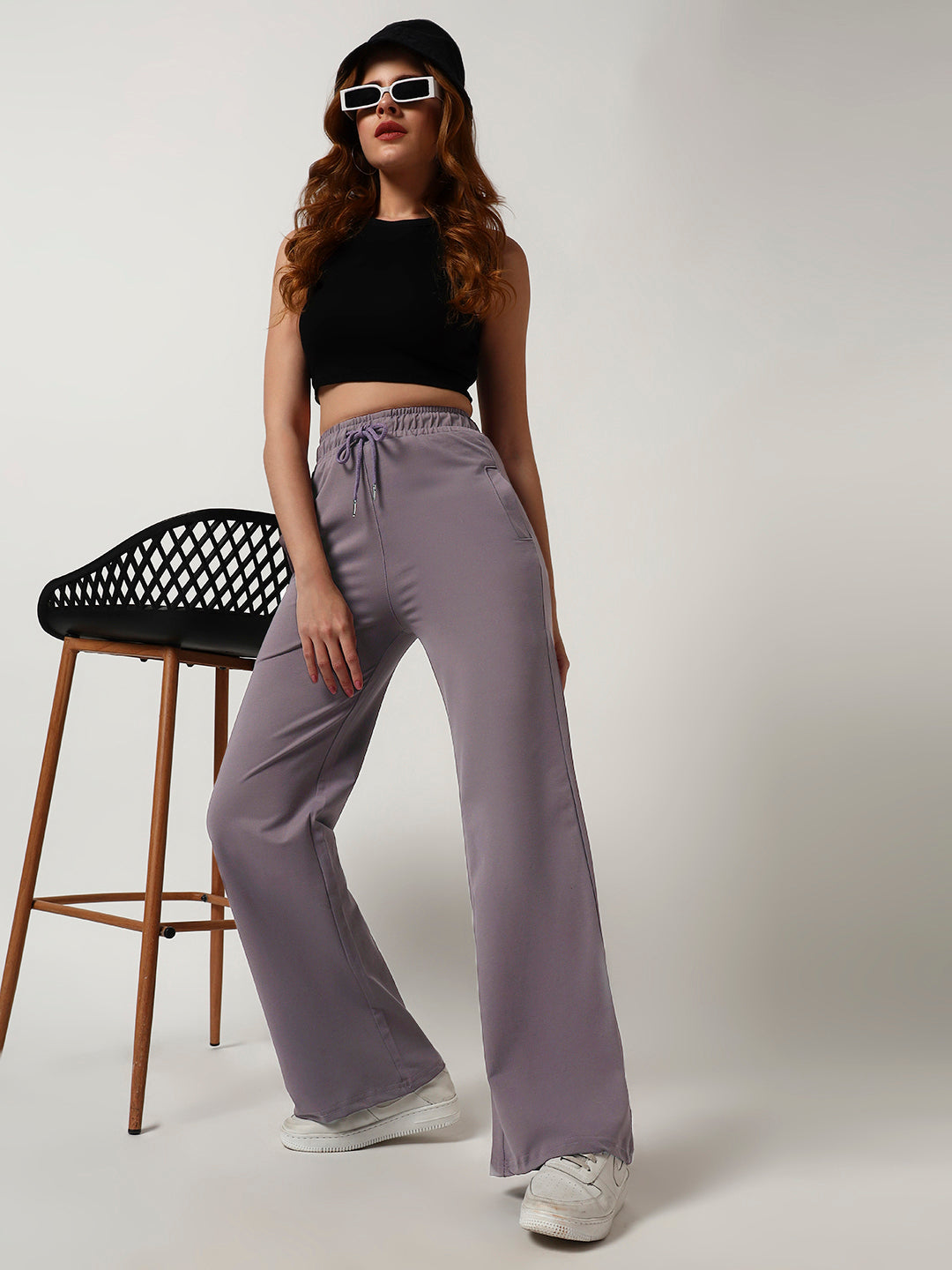 STRAIGHTFIT COTTON LOWER-LILAC