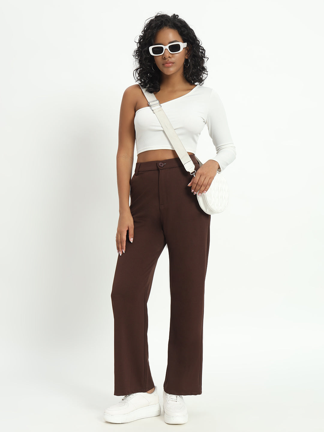 NEW DARK BROWN KOREAN PANTS