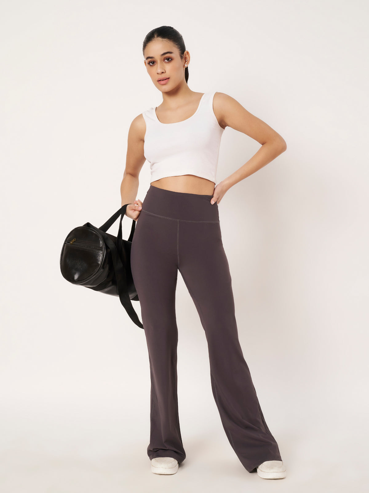 SCULPT FIT FLARE PANTS DARK GREY