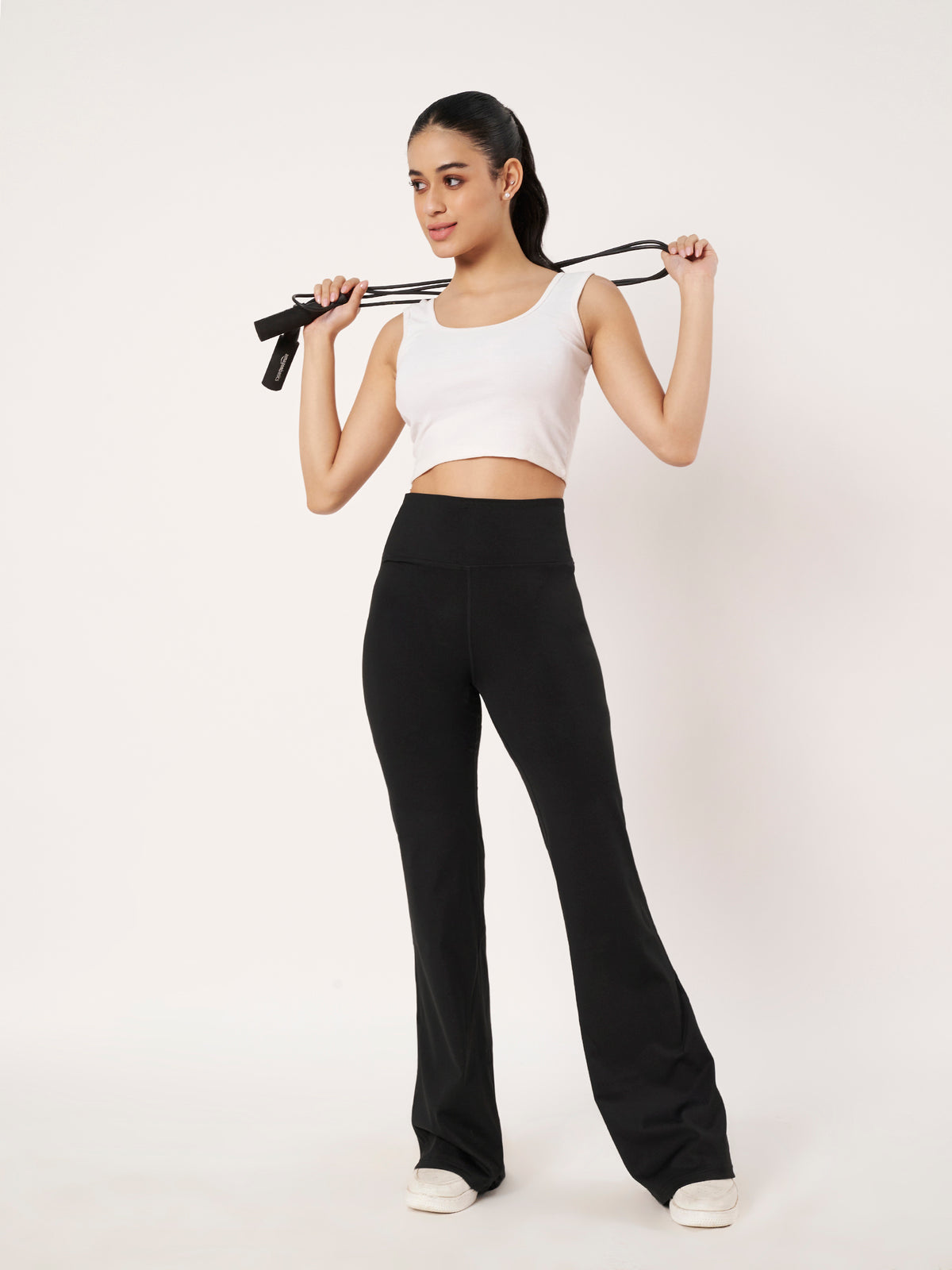 SCULPT FIT FLARE PANTS BLACK