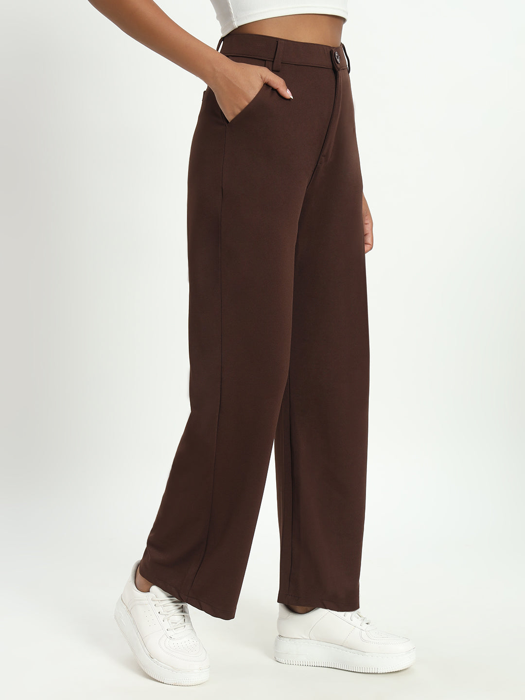 NEW DARK BROWN KOREAN PANTS