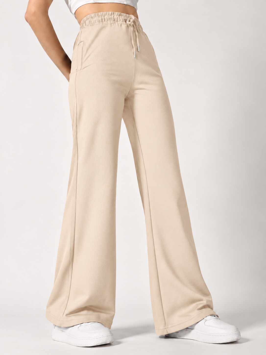 FLARED SCUBA LOWER BEIGE