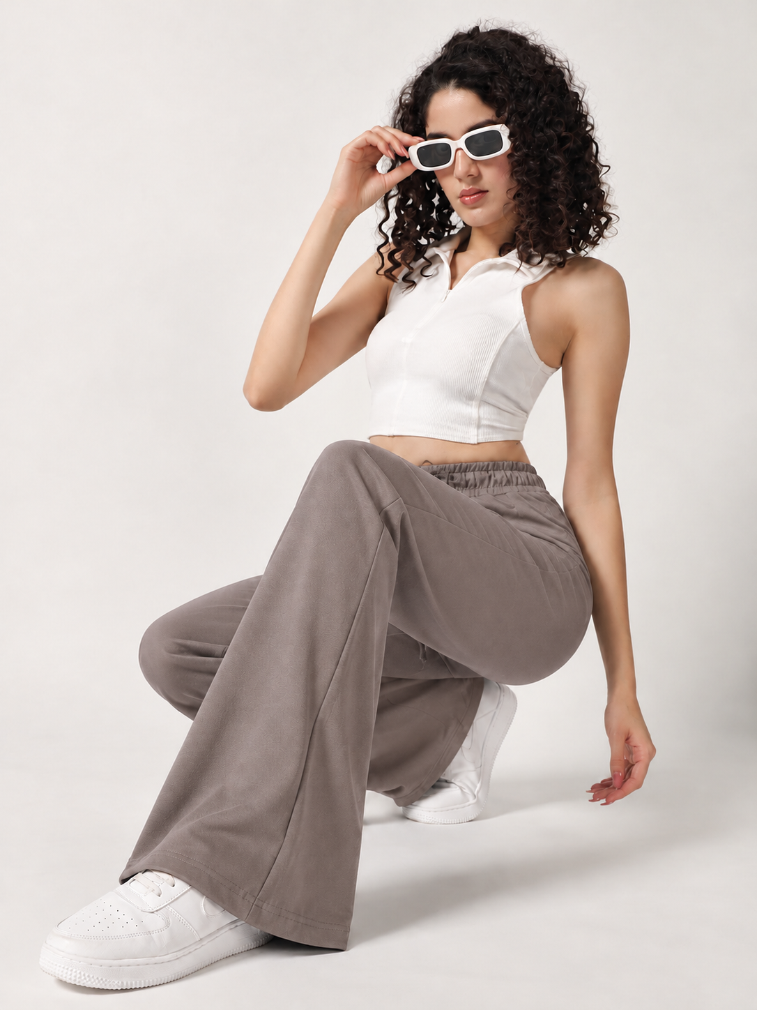 FLARED SCUBA LOWER CEMENT GREY