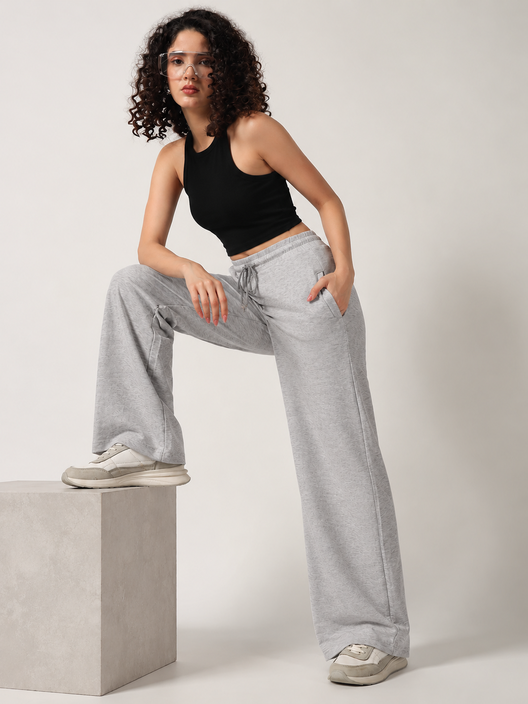 STRAIGHTFIT SCUBA LOWER MELANGE GREY